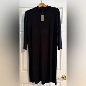 NWT j. jill black jersey dress, L